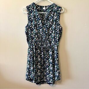 GAP Floral Mini Dress with Tie Waist Size Small